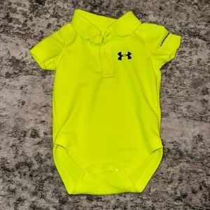 Under Armour Neon Yellow Baby Onesie